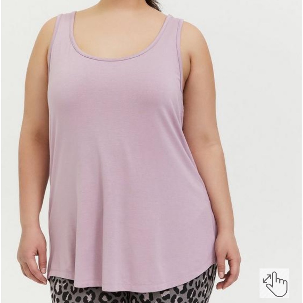 Torrid 4 mauve Super Soft Scoop Neck Layering Tank